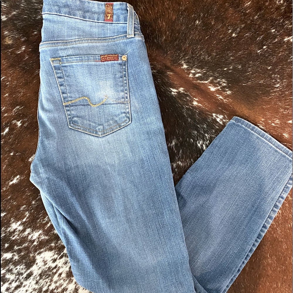 7 For All Mankind Light wash 7FAM Ankle Jeans 30